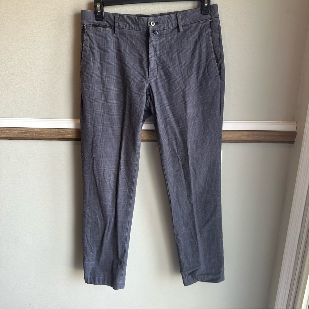 Mason’s Ems New York Pants Gray Houndstooth Plaid Cotton Blend​